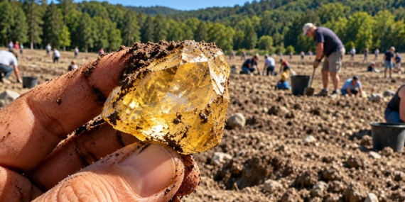 ABD’deki Crater of Diamonds Eyalet Parkı’nda 40 Karatı Aşan Elmaslar Keşfedildi