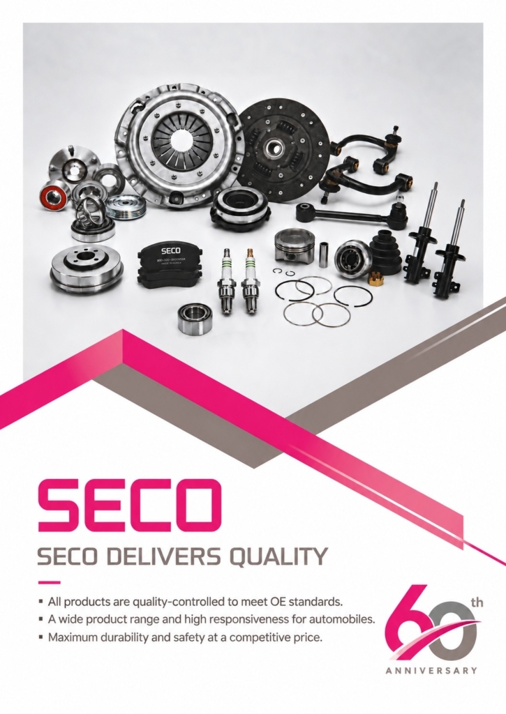 SEOJIN AUTOMOTIVE bünyesindeki SECO Aftermarket yedek parça sektöründe 60 yılı geride bırakıyor