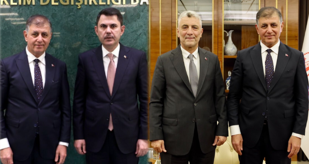 İzmir Büyükşehir Belediye Başkanı Cemil Tugay Ankara'da İki Bakanla Görüştü