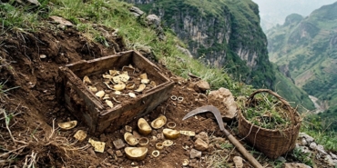 Çin'de Dağ Yamacında Tang Hanedanlığı Dönemine Ait 68 Kilogram Altın Bulundu